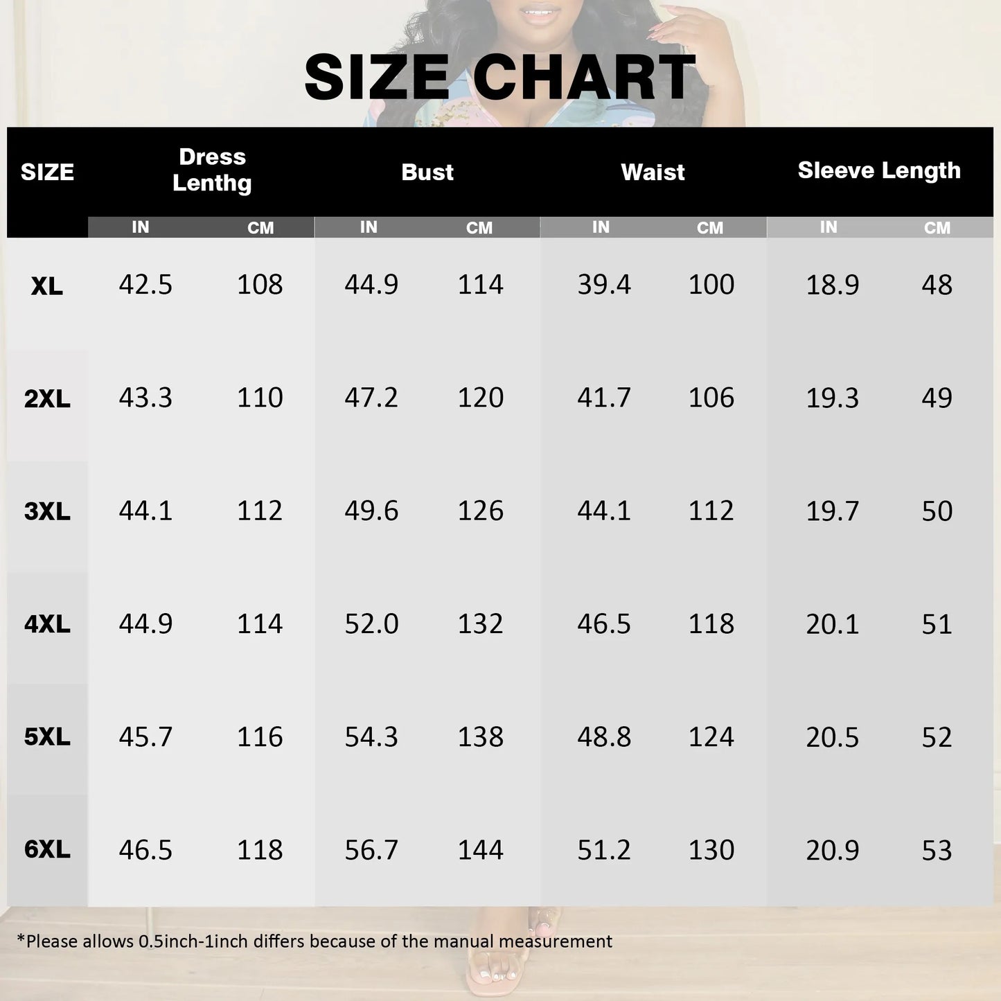 Plus Size Women's Abstract Watercolor Floral Print V-Neck Wrap Midi Dress 3/4 Sleeve Elegant Look