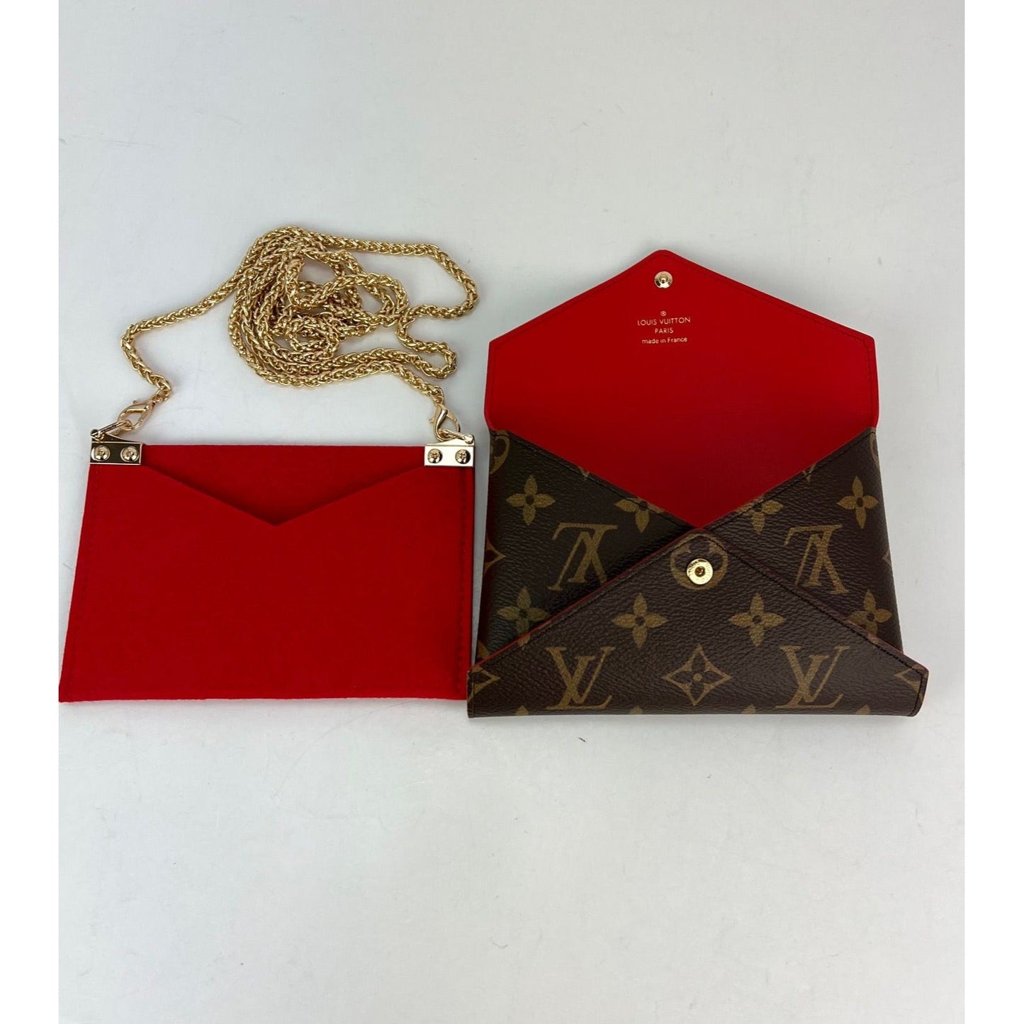 LOUIS VUITTON Kirigami Pochette Red Medium Crossbody Bag