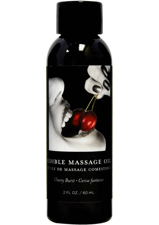 Earthly Body Edible Massage Oil Cherry Burst