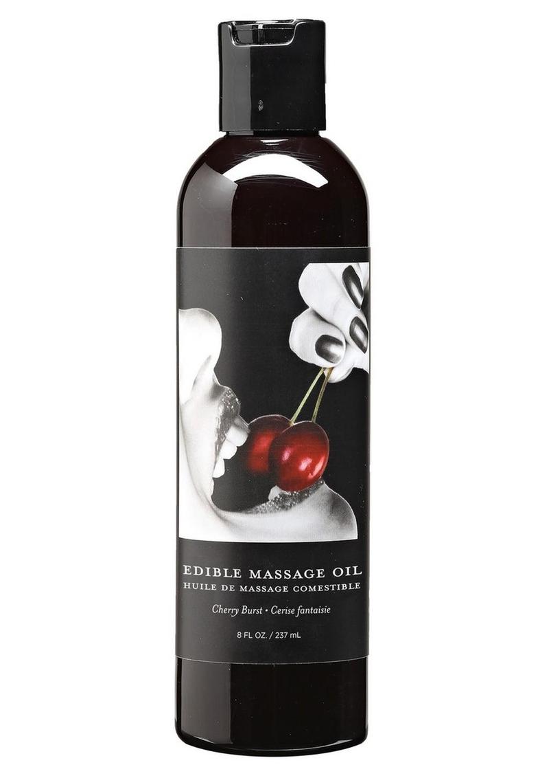 Earthly Body Edible Massage Oil Cherry Burst