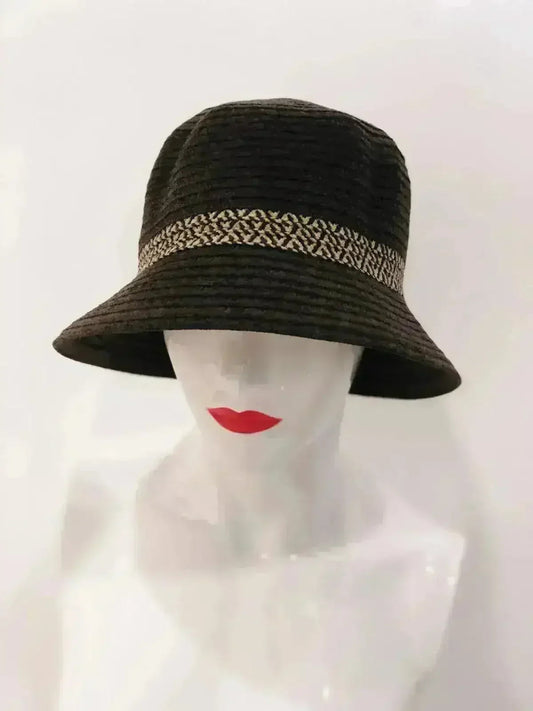 Brown Bucket Hat - 100% Polyester Sun Hat with 2" Brim