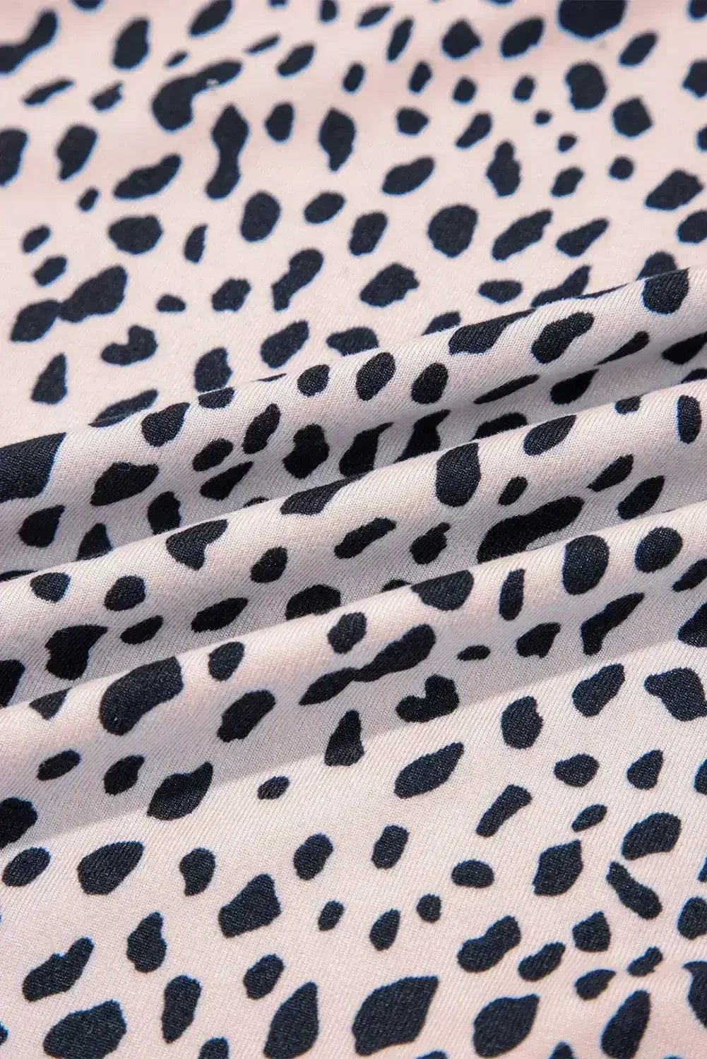 Apricot Allover Leopard Print Round Neck Tank Top