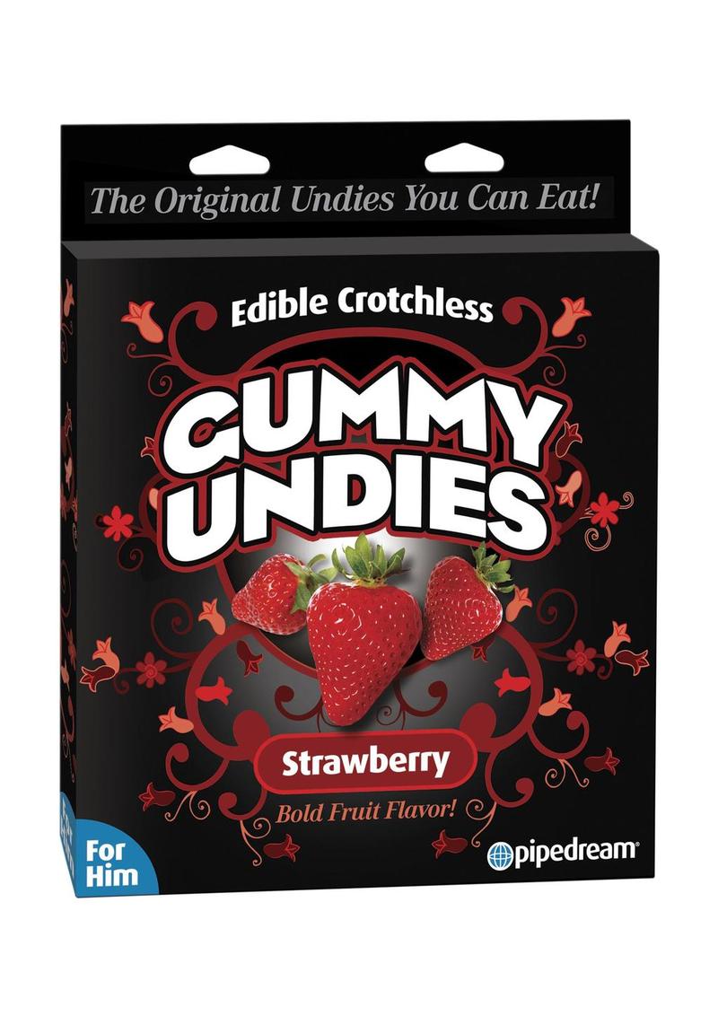 Gummy Undies Edible Crotchless Male Strawberry