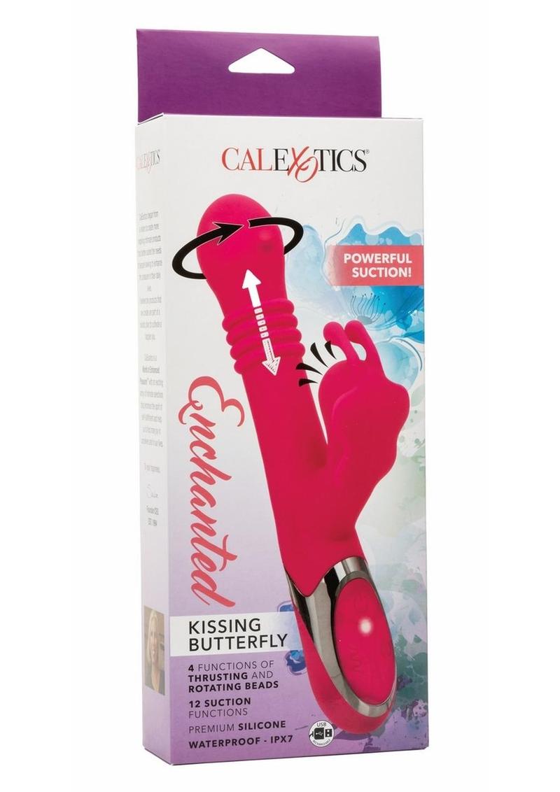 Kissing Butterfly Rotating Vibrator with Clitoral Stimulator