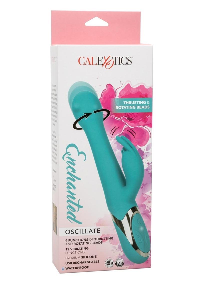 Calexotics Enchanted Oscillate Rechargeable Silicone Rabbit Vibrator
