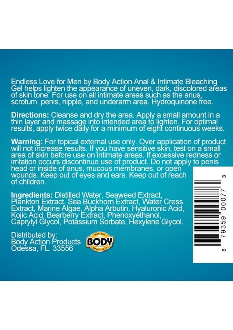 Endless Love for Men Anal Relaxing Silicone Lubricant