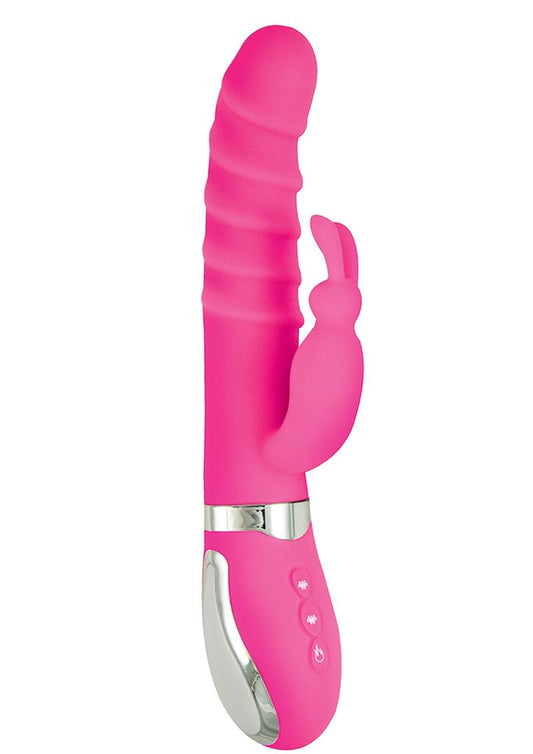 Energize Heat-Up Bunny Rechargeable Silicone Warming Rabbit Vibrator