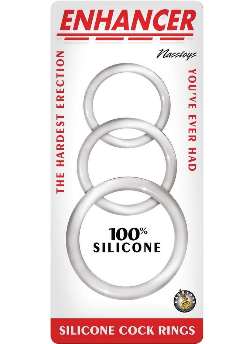 Enhancer Clear Silicone Cock Rings Set