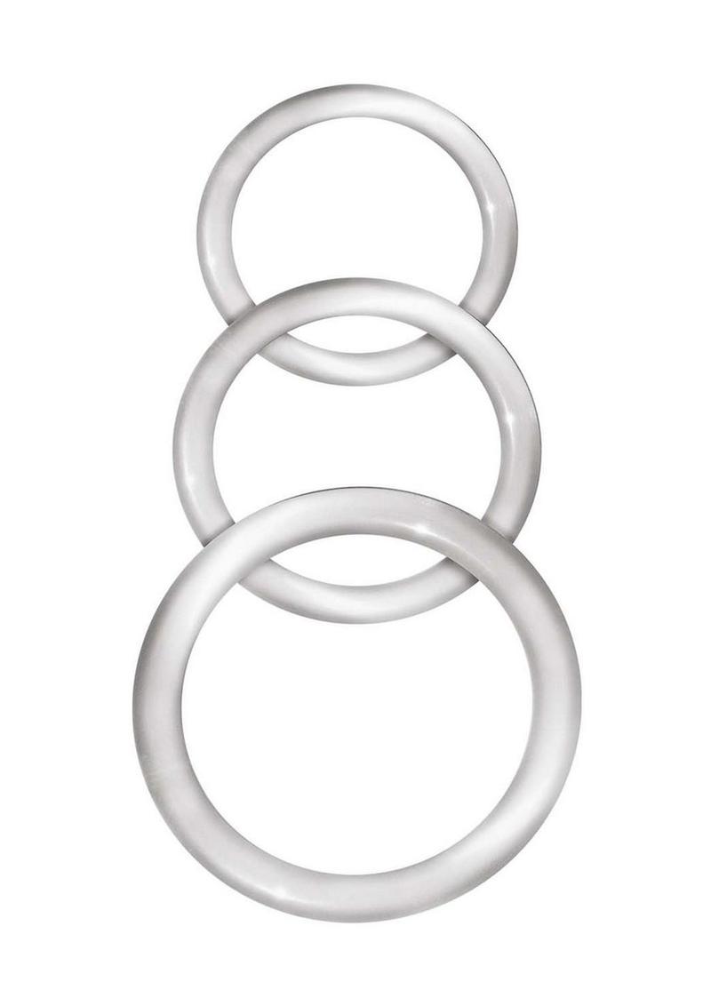 Enhancer Clear Silicone Cock Rings Set