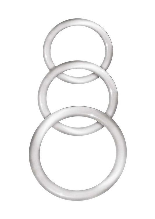 Enhancer Clear Silicone Cock Rings Set