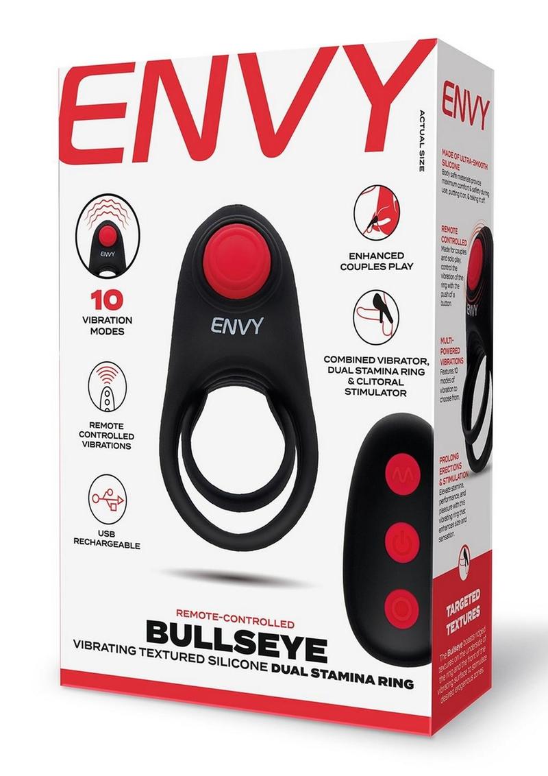 Envy Toys Bullseye Vibrating Silicone Dual Stamina Ring