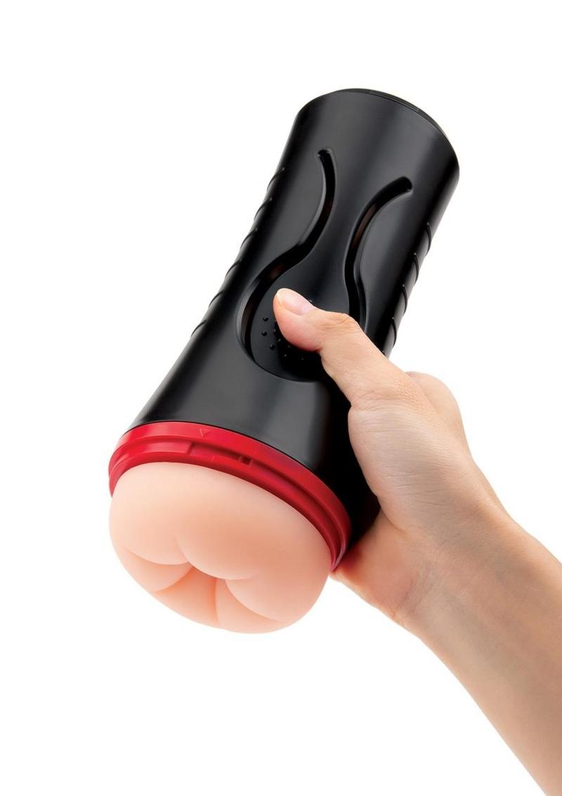 Envy Squeezable Rear Clutch Vibrating Discreet Backdoor Stroker