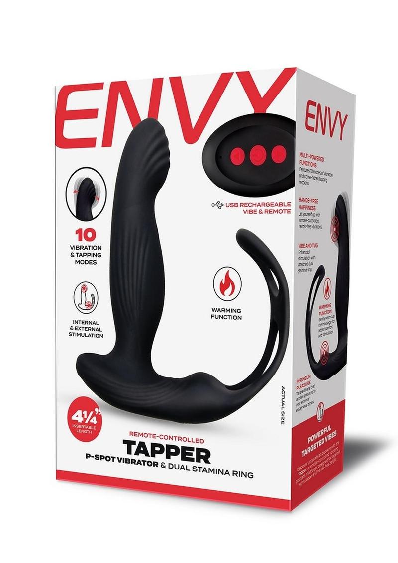Envy Tapper P-Spot Vibrator And Stamina Ring With Remote Control