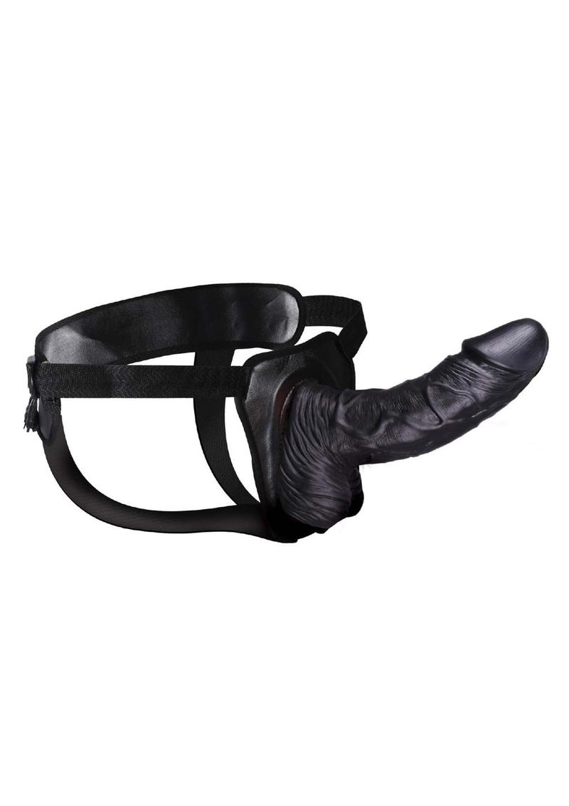 Erection Assistant Hollow Strap-On with Adjustable Harness