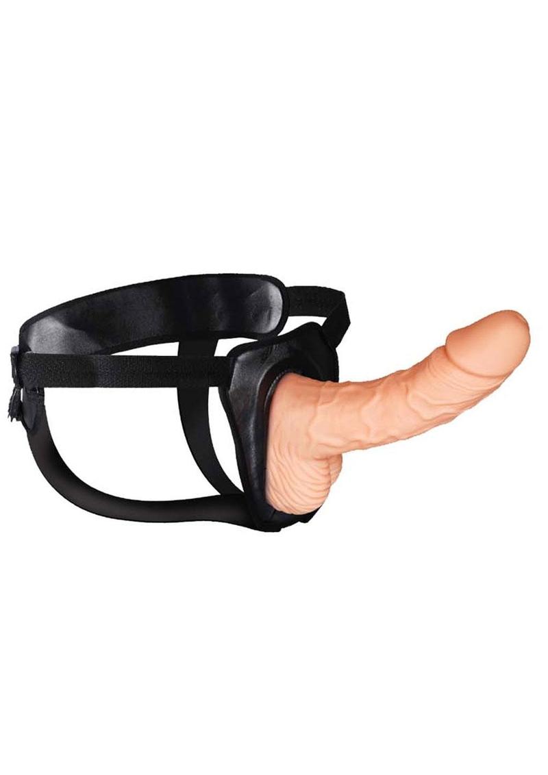 Erection Assistant Hollow Strap-On with Adjustable Harness