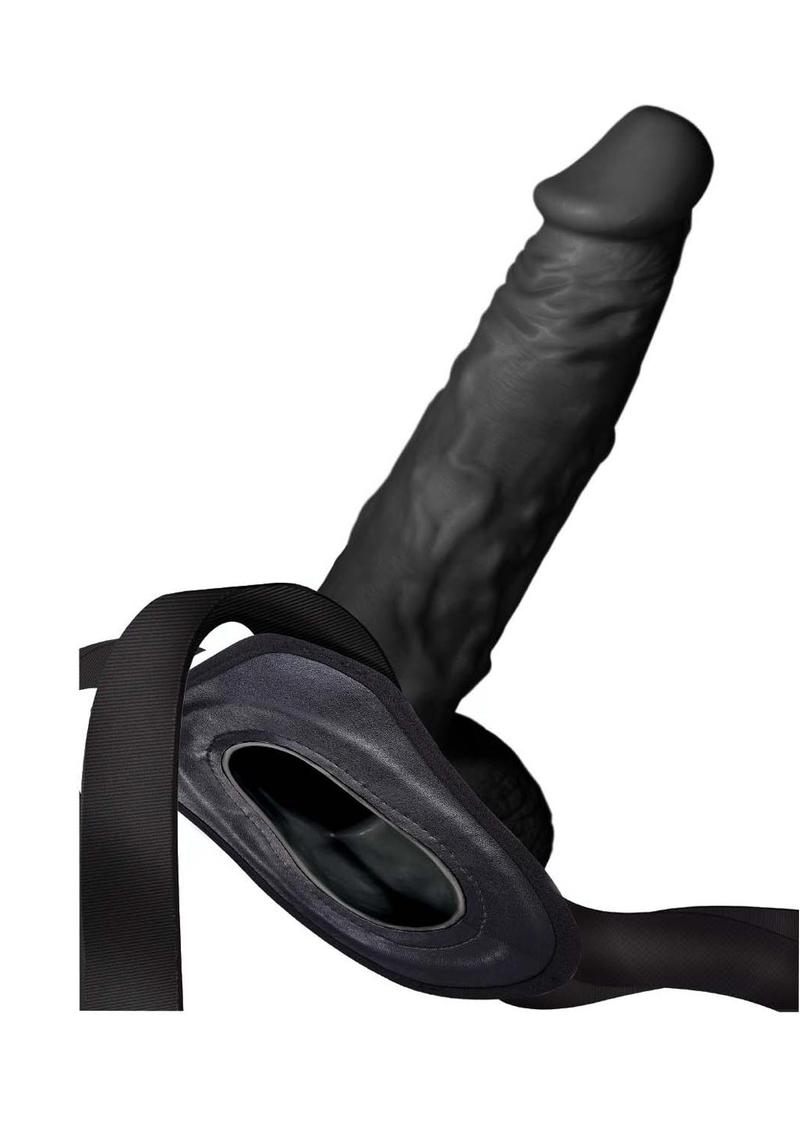 Erection Assistant Hollow Strap-On with Adjustable Harness
