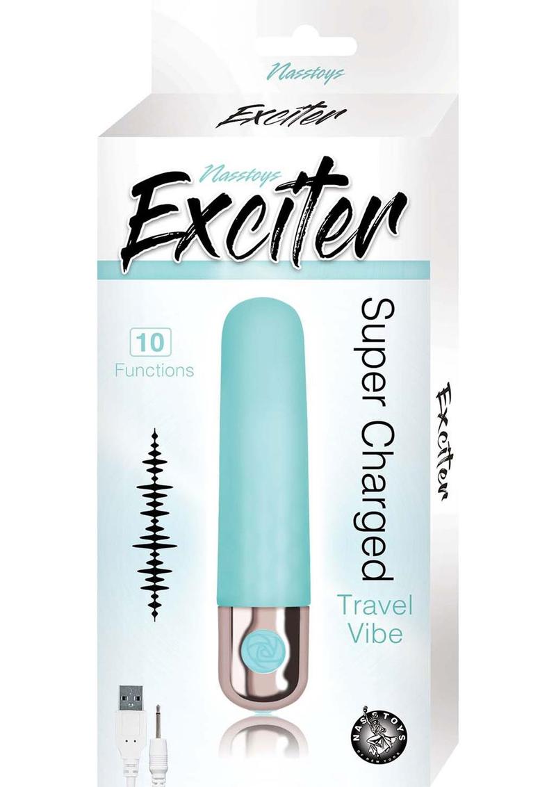 Exciter Super Charged Travel Vibe Rechargeable Silicone Vibrator