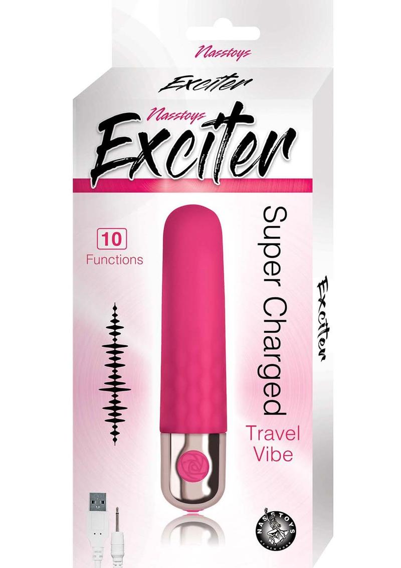 Exciter Super Charged Travel Vibe Rechargeable Silicone Vibrator