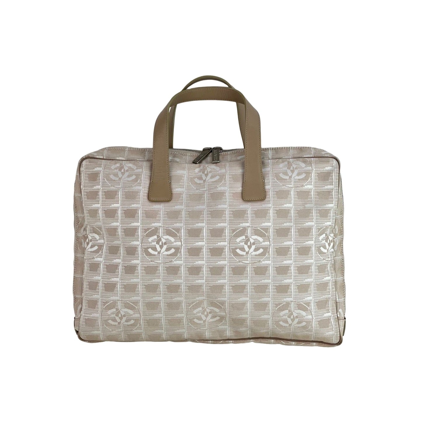 Chanel Canvas Nylon Travel Briefcase Attache Bag 