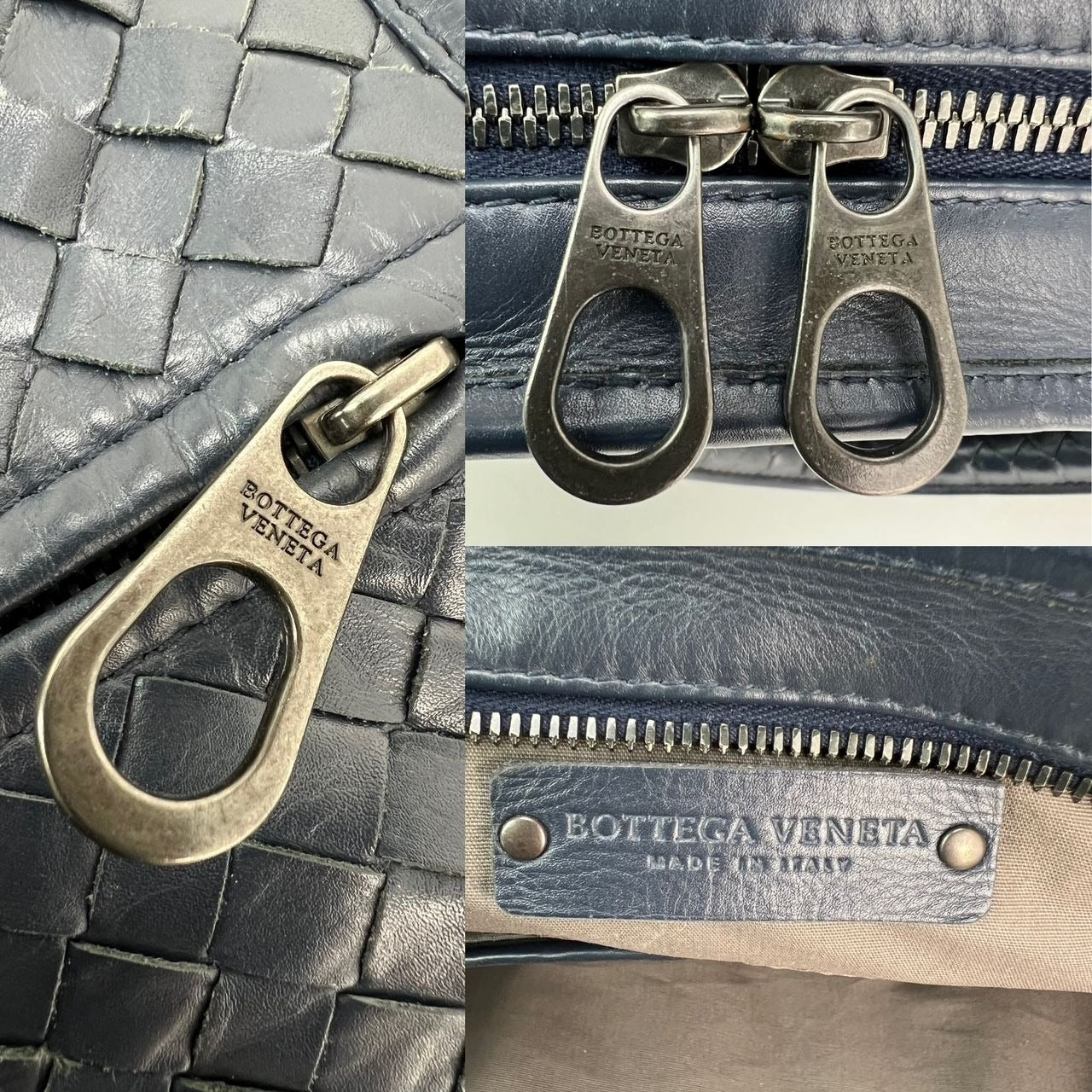 Bottega Veneta Intrecciato Top Zip Briefcase Attache Bag