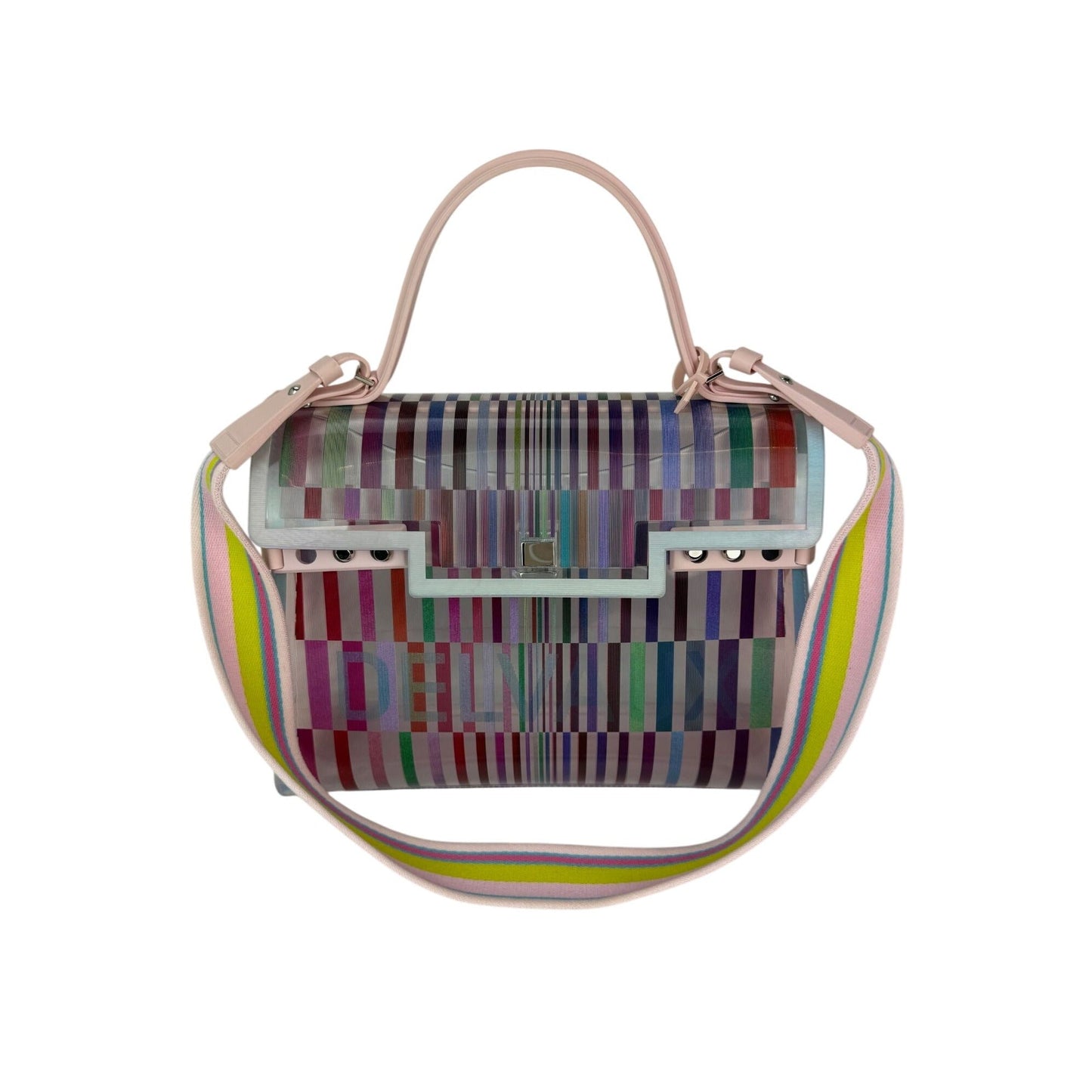 Sac cartable multicolore Delvaux PVC Tempete The Eye Catcher