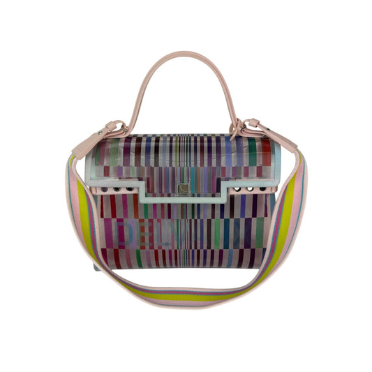 Sac cartable multicolore Delvaux PVC Tempete The Eye Catcher