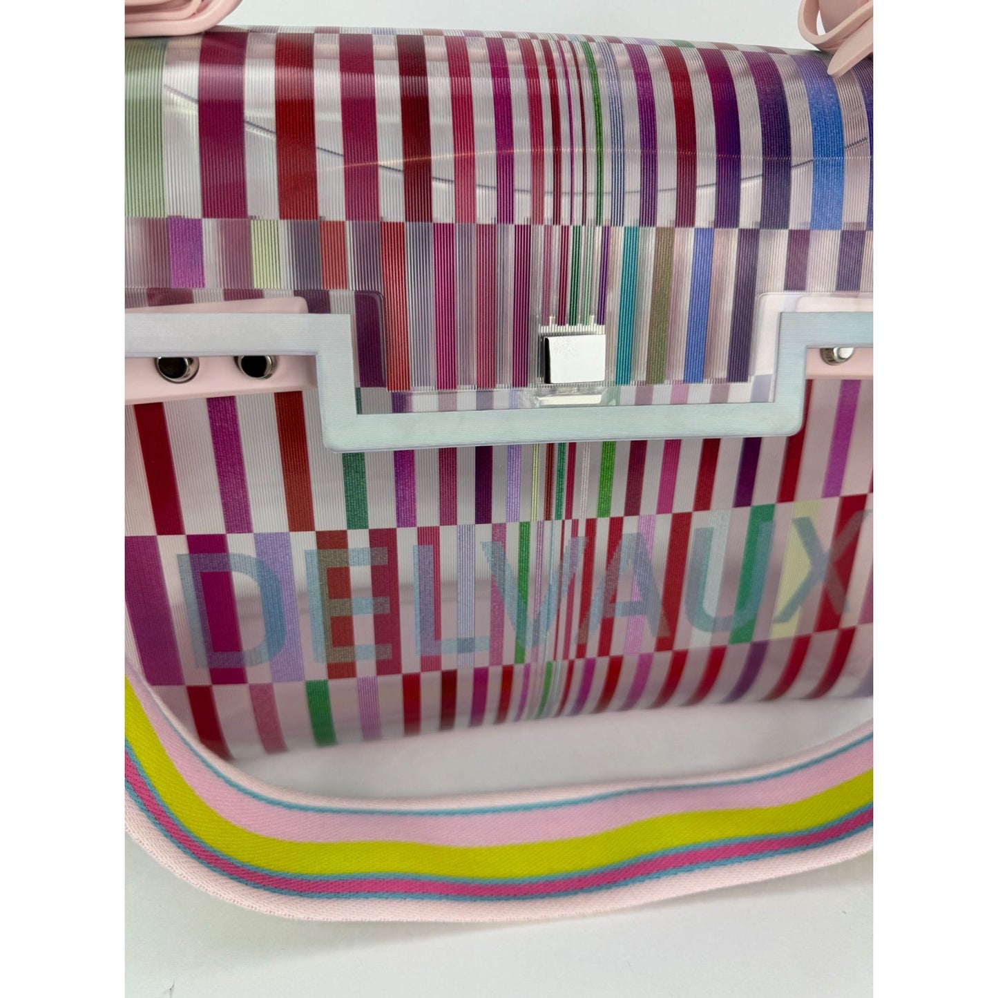 Sac cartable multicolore Delvaux PVC Tempete The Eye Catcher