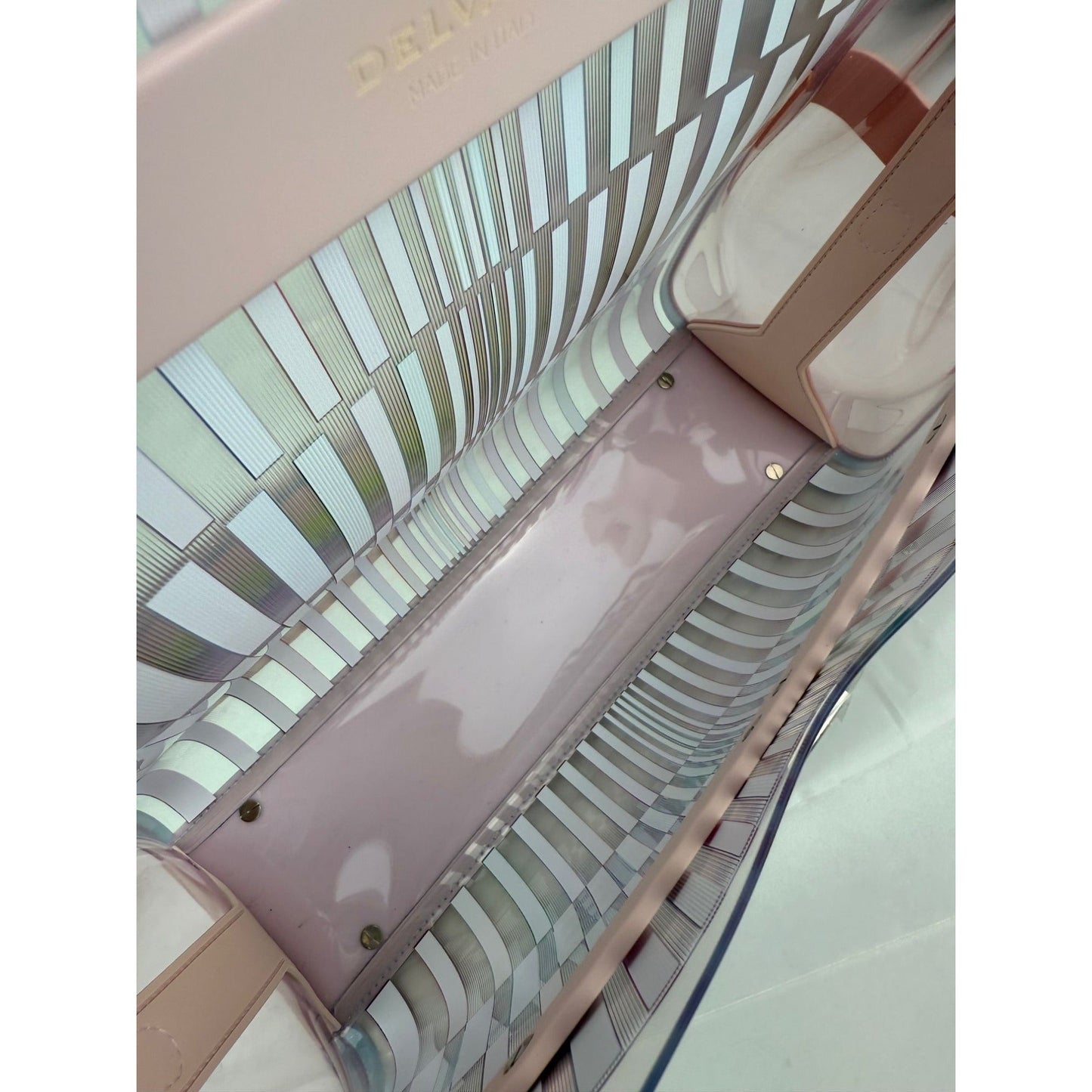 Sac cartable multicolore Delvaux PVC Tempete The Eye Catcher