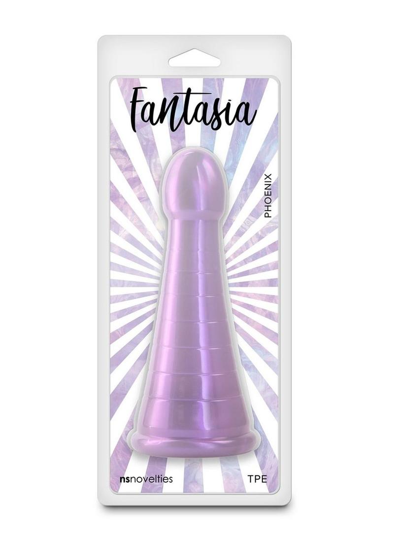 Fantasia Phoenix Dildo Ribbed Purple Dildo by NS Novelties