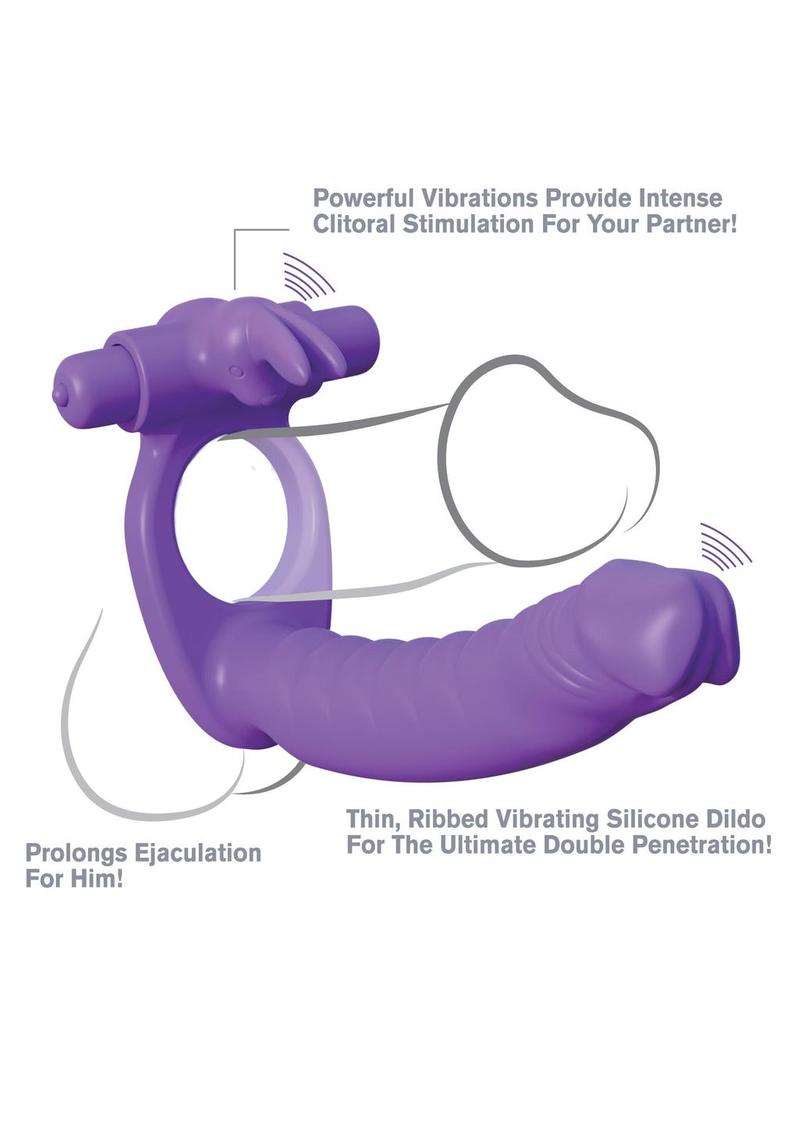 Fantasy C Ringz Silicone Double Penetrator Rabbit