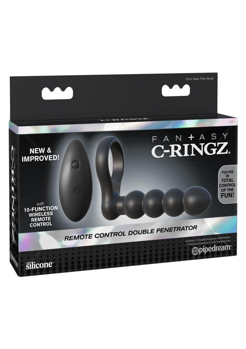 Fantasy C Ringz Silicone Remote Double Penetrator