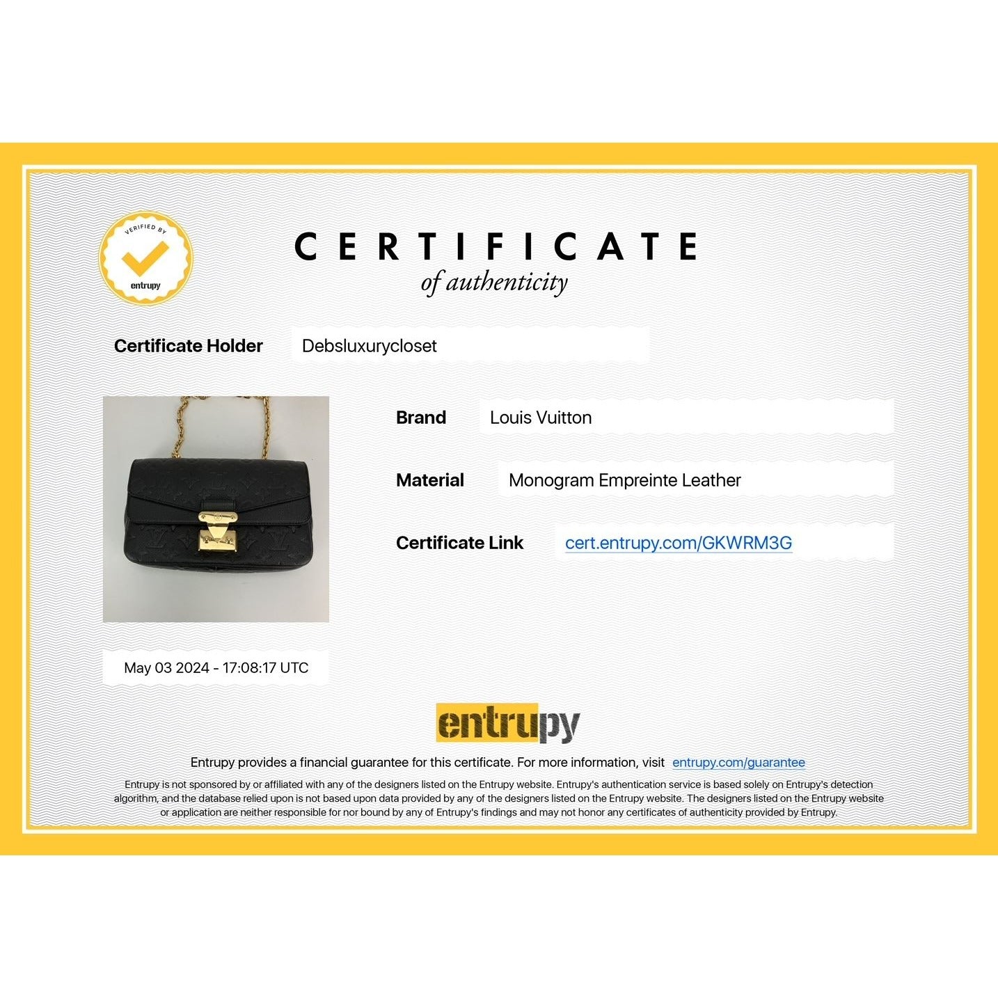 Louis Vuitton Marceau NM Black Empriente Leather Shoulder Bag