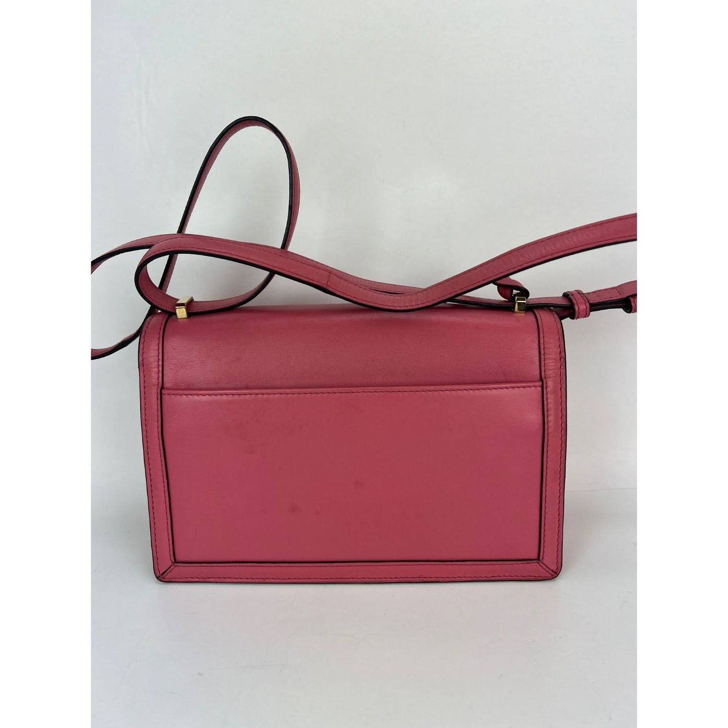Loewe Medium Barcelona Pink Leather Shoulder Bag