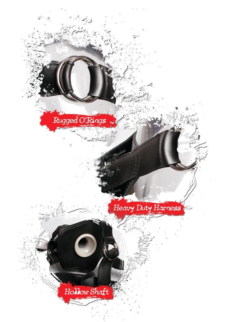 Fetish Fantasy Extreme Hollow Strap-On Dildo and Harness