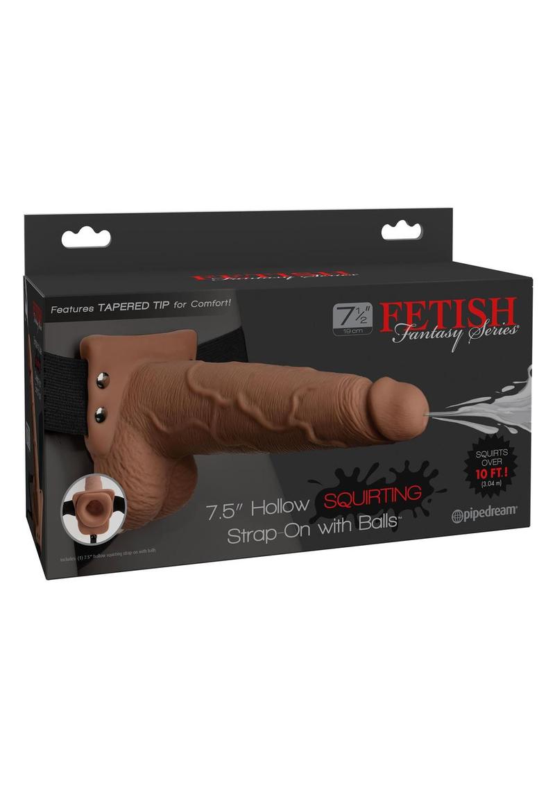 Fetish Fantasy Series Hollow Squirting Strap-On Balls and Harness