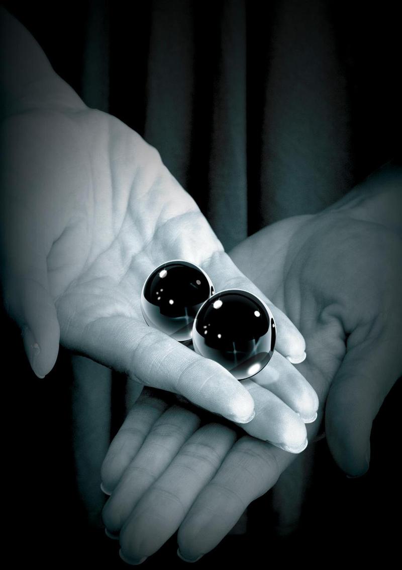 Fetish Fantasy Series Black Glass Ben Wa Balls