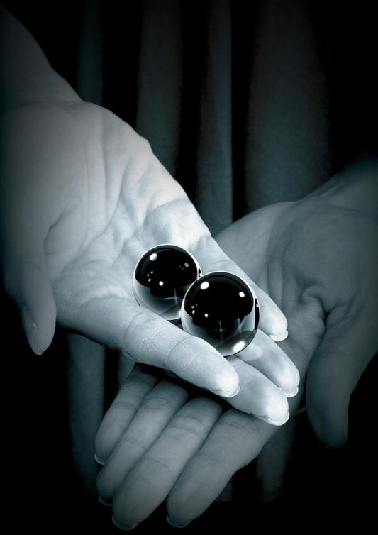 Fetish Fantasy Series Black Glass Ben Wa Balls