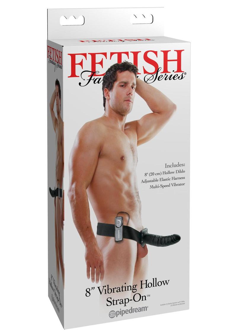 Fetish Fantasy Series Vibrating Hollow Strap-On with Adjustable Harness