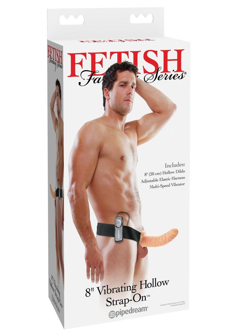 Fetish Fantasy Series Vibrating Hollow Strap-On with Adjustable Harness