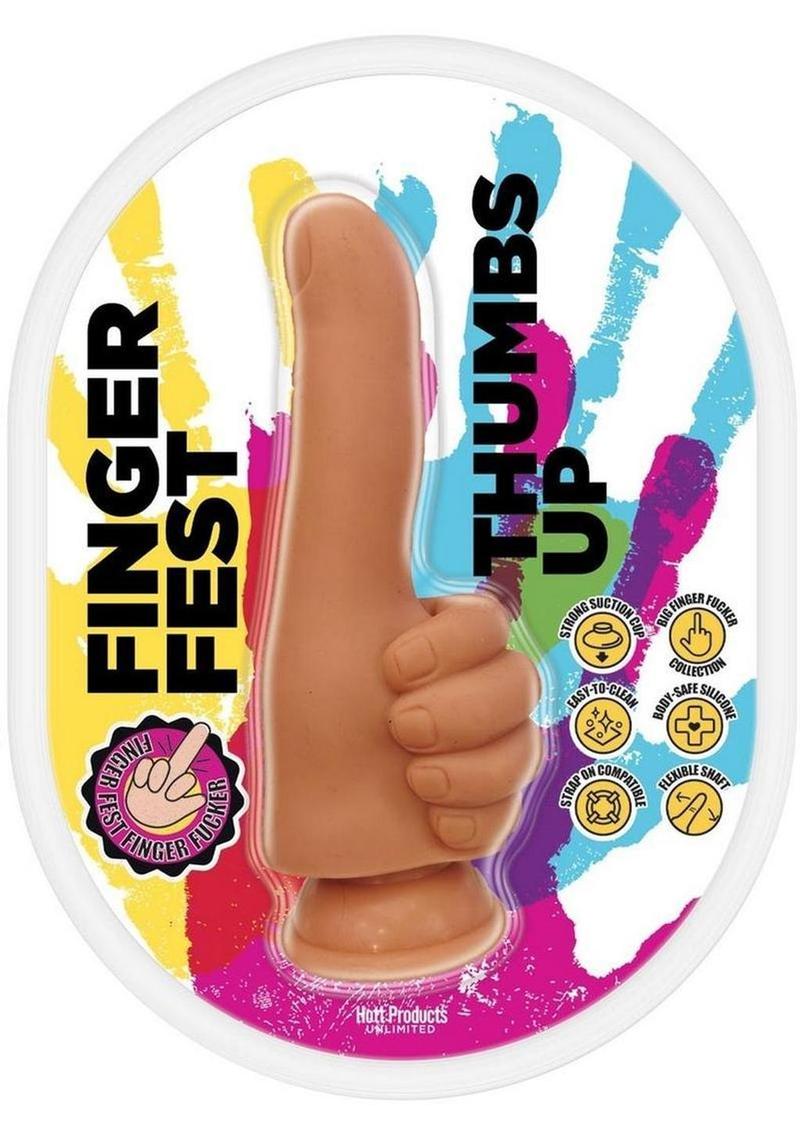 Finger Fest Thumbs Up Silicone Dildo