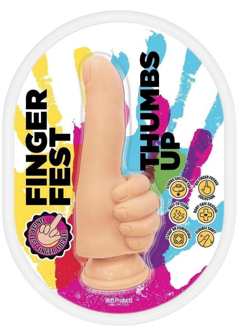 Finger Fest Thumbs Up Silicone Dildo