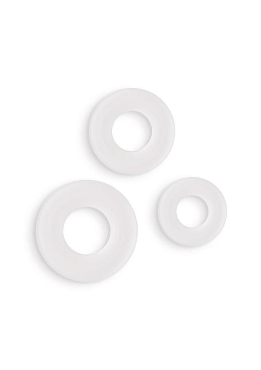 Firefly Glow in the Dark Bubble Rings Stretchable Silicone Cock Ring Set