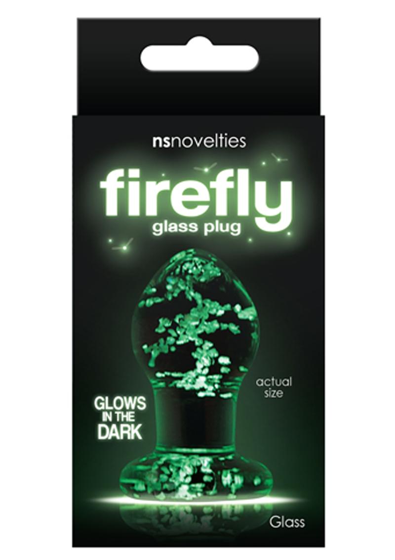 Firefly Glow in the Dark Glass Butt Plug