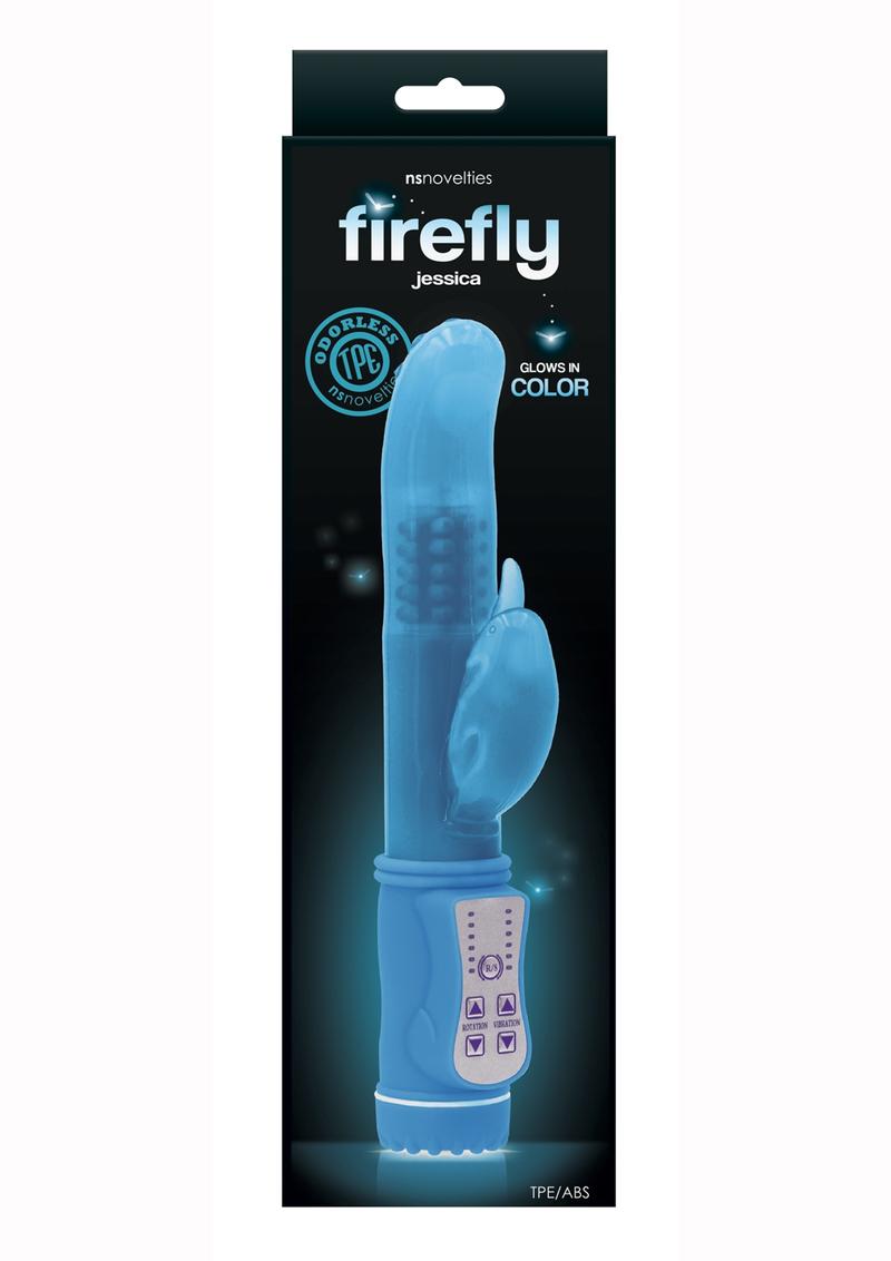 Firefly Jessica Glow In The Dark Thrusting & Rotating Rabbit Vibrator