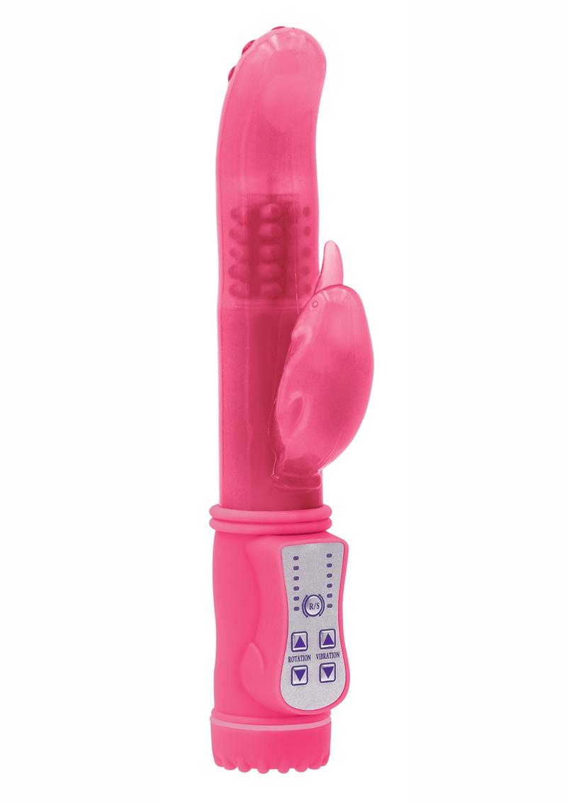 Firefly Jessica Glow In The Dark Thrusting & Rotating Rabbit Vibrator