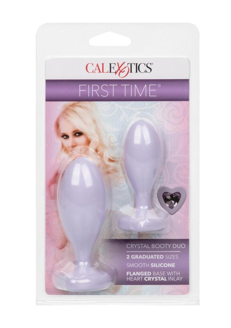 CalExotics First Time Crystal Booty Duo Silicone Anal Plug