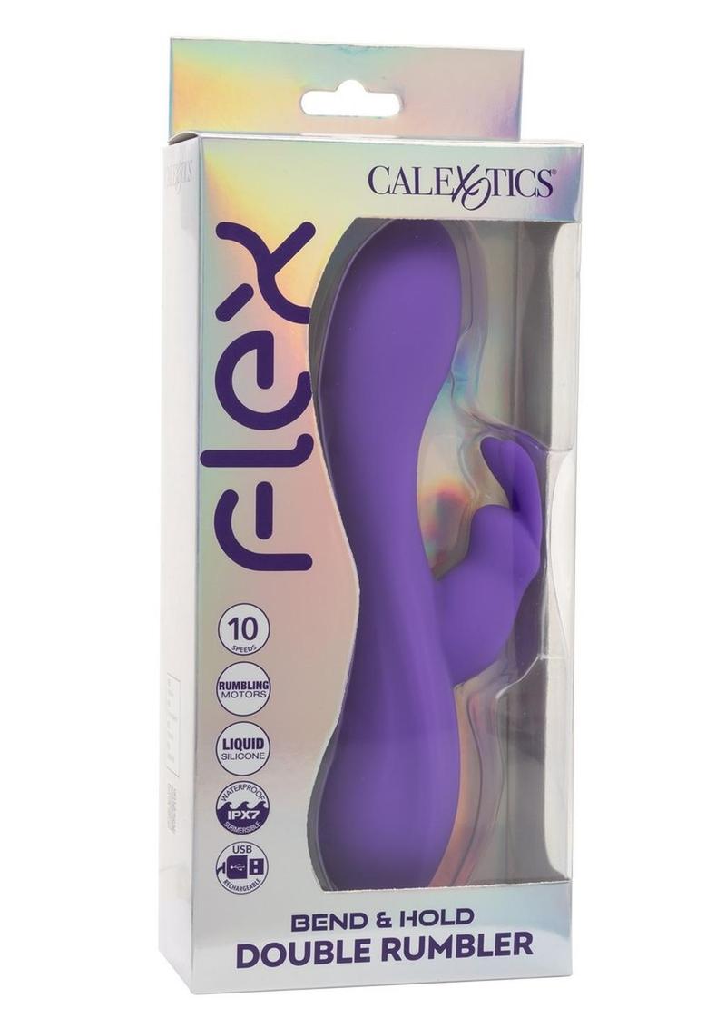 CalExotics Flex Bend And Hold Double Rumbler Rabbit Vibrator