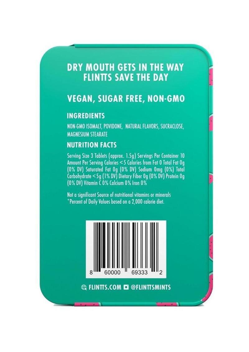 Flintts Mouth Watering Mints Cool Freshness Watermelon