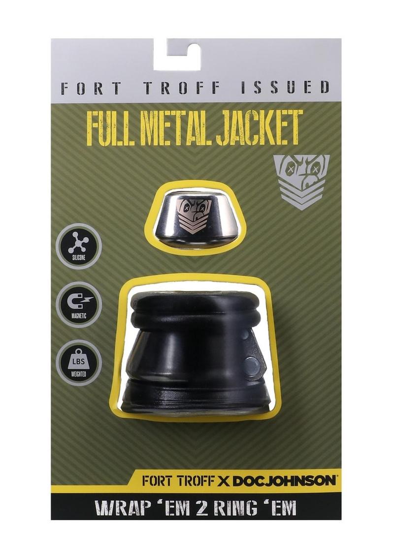 Fort Troff Full Metal Jacket Weighted Silicone Cock Ring Set