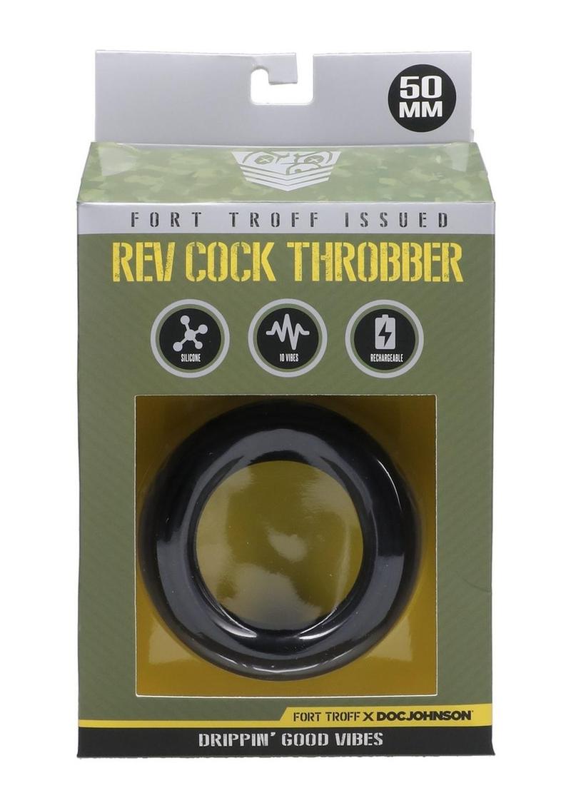 Fort Troff Rev Cock Throbber Rechargeable Silicone Cock Ring